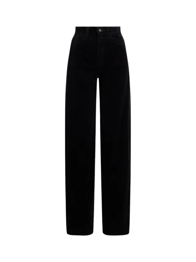 Polo Ralph Lauren Velvet Trousers In Black