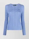 Polo Ralph Lauren Versatile Cable Knit Sweater In Blue