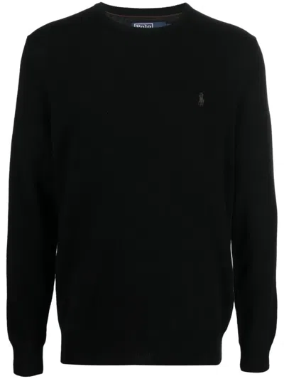 Polo Ralph Lauren Versatile Long Sleeve Pullover In Black