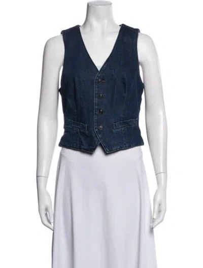 Pre-owned Polo Ralph Lauren Vest In Blue