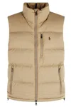 Polo Ralph Lauren Polo Pony Zip Gilet In Brown