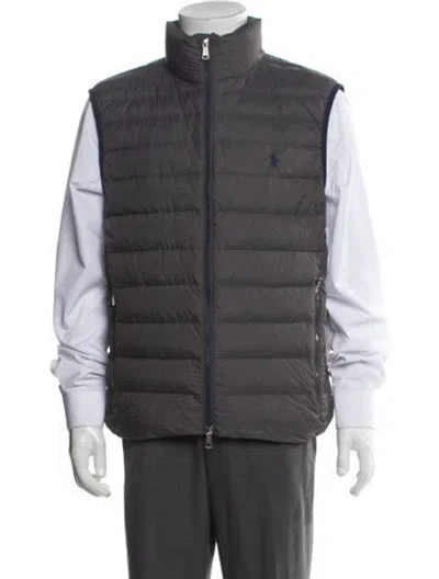 Pre-owned Polo Ralph Lauren Vest In Gray