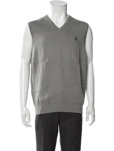 Pre-owned Polo Ralph Lauren Vest In Gray