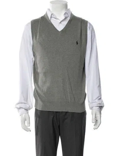 Pre-owned Polo Ralph Lauren Vest In Gray