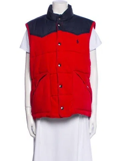 Pre-owned Polo Ralph Lauren Vest In Red