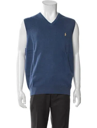 Pre-owned Polo Ralph Lauren Vest W/ Tags In Blue
