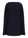 Polo Ralph Lauren Cape-overlay Short Dress In Blue