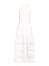 Polo Ralph Lauren Womens White Sleeveless Lace-trim Stretch-cotton Tank Dress In White