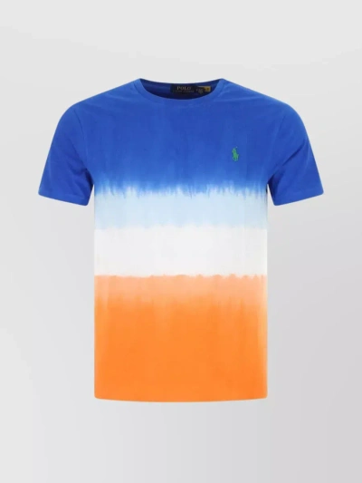 Polo Ralph Lauren Vibrant Pattern Cotton T-shirt In Blue