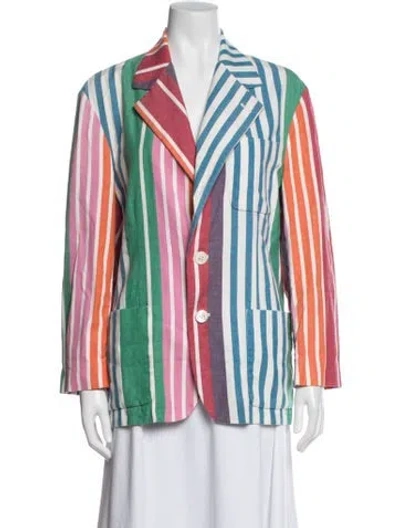 Pre-owned Polo Ralph Lauren Vintage 1980's Blazer In Blue/orange