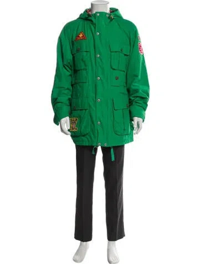 Pre-owned Polo Ralph Lauren Vintage 1990's Parka In Green