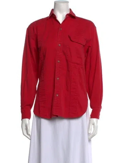 Pre-owned Polo Ralph Lauren Vintage 1990's Polo In Red