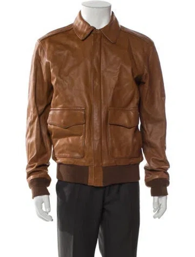 Pre-owned Polo Ralph Lauren Vintage 2000's Bomber Jacket In Brown