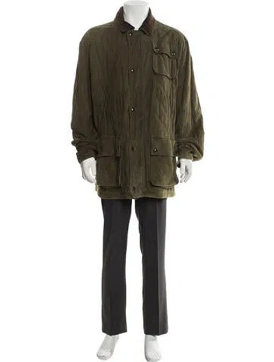 Pre-owned Polo Ralph Lauren Vintage 2000's Parka In Green