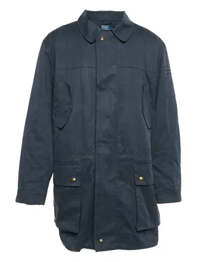 Pre-owned Polo Ralph Lauren Vintage 2023 Cotton Coat In Blue