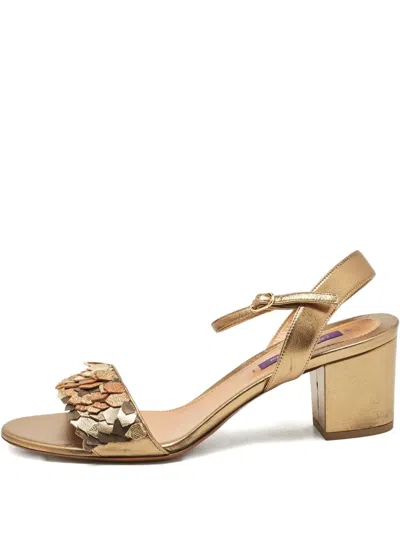 Pre-owned Polo Ralph Lauren Vintage 60mm Leather Sandals
