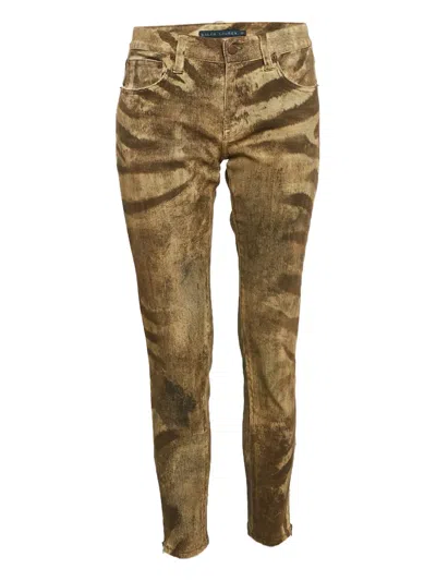 Pre-owned Polo Ralph Lauren Vintage Animal-print Jeans