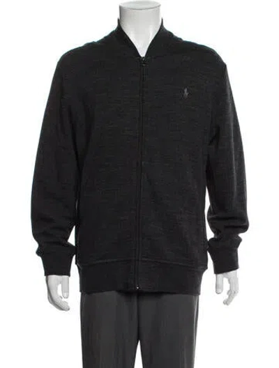 Pre-owned Polo Ralph Lauren Vintage Bomber Jacket In Gray
