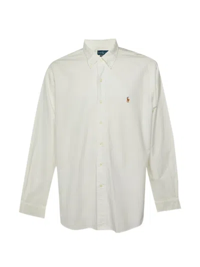 Pre-owned Polo Ralph Lauren Vintage Button-down Shirt In White