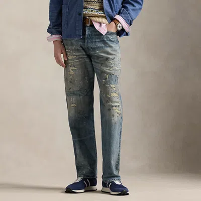 Polo Ralph Lauren Vintage Classic Distressed Jean In Down Deck