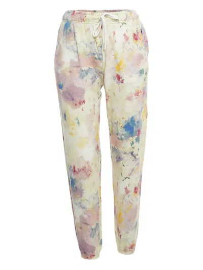 Pre-owned Polo Ralph Lauren Vintage Cotton Floral-print Joggers