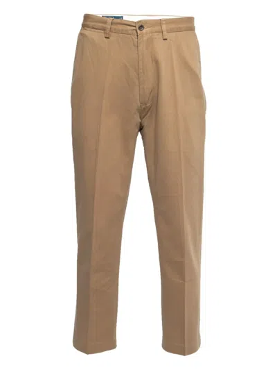Pre-owned Polo Ralph Lauren Vintage Cotton Trousers In Neutral