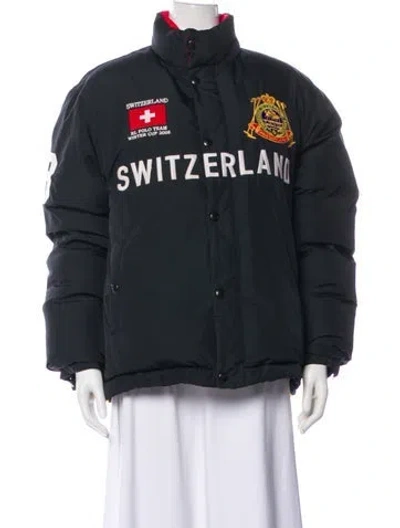 Pre-owned Polo Ralph Lauren Vintage Down Jacket In Gray