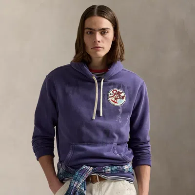 Polo Ralph Lauren Vintage Fit Fleece Graphic Hoodie In Juneberry