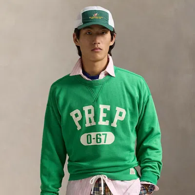 Polo Ralph Lauren Vintage Fit Fleece Graphic Sweatshirt In Cruise Green