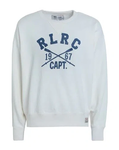 Polo Ralph Lauren Vintage Fit Fleece Graphic Sweatshirt Man Sweatshirt Off White Size M Cotton, Poly