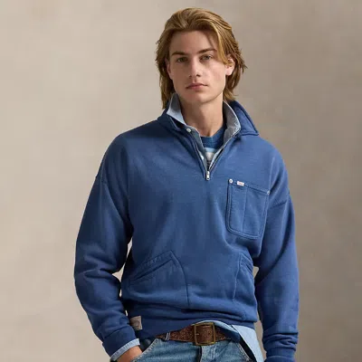 Polo Ralph Lauren Vintage Fit Fleece Pocket Sweatshirt In Old Royal