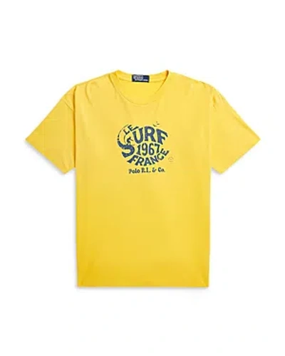 Polo Ralph Lauren Vintage Fit Jersey Graphic T-shirt In Yellow