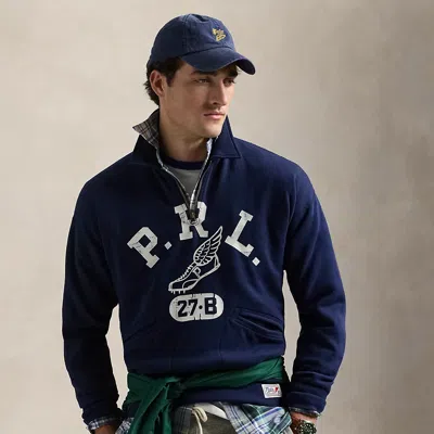 Polo Ralph Lauren Vintage Fit Logo Fleece Sweatshirt In Cruise Navy