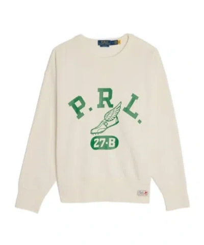 Polo Ralph Lauren Vintage Fit Logo Sweatshirt In White