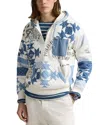 Polo Ralph Lauren Vintage Fit Patchwork Fleece Hoodie In Nevis Multi