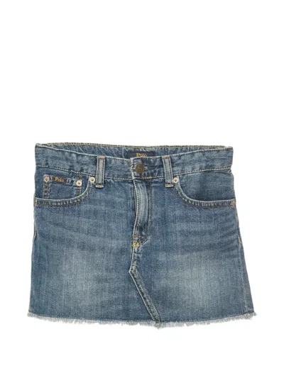 Polo Ralph Lauren Vintage Kids' Five-pocket Skirt In Blue