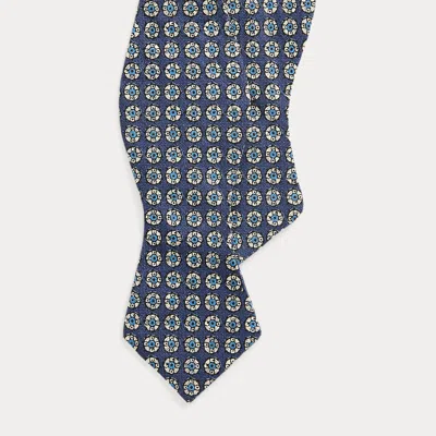 Polo Ralph Lauren Vintage-inspired Neat Linen Bow Tie In Blue