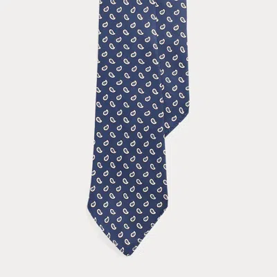 Polo Ralph Lauren Vintage-inspired Pine Silk Twill Tie In Blue