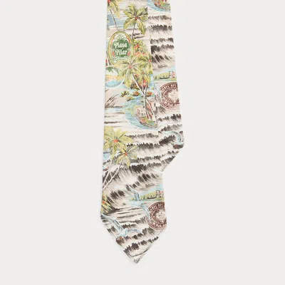Polo Ralph Lauren Vintage-inspired Tropical-print Tie In Multi