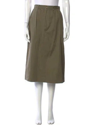 Pre-owned Polo Ralph Lauren Vintage Knee-length Skirt In Neutral