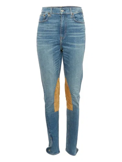 Pre-owned Polo Ralph Lauren Vintage Knee-patch Jeans In Blue