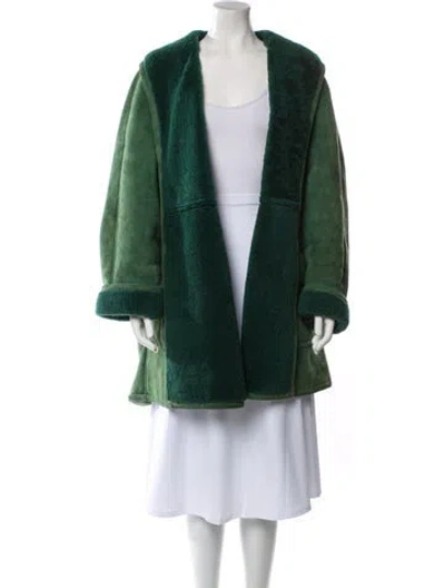 Pre-owned Polo Ralph Lauren Vintage Late 1970's - Early 1980's Fur Coat In Green