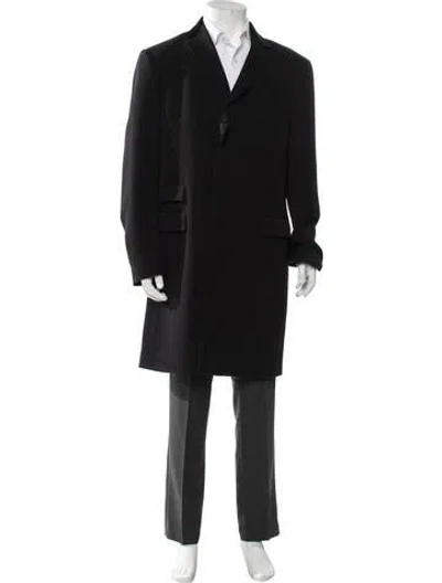 Pre-owned Polo Ralph Lauren Vintage Late 1990's - Early 2000's Overcoat In Black