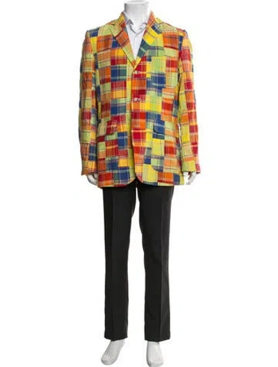 Pre-owned Polo Ralph Lauren Vintage Late 1990's - Early 2000's Sport Coat In Orange