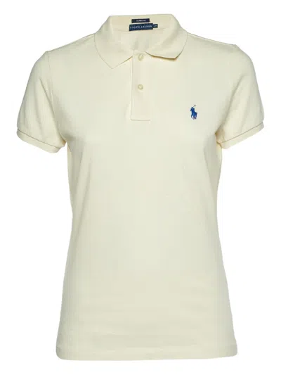 Pre-owned Polo Ralph Lauren Vintage Logo-embroidered Cotton Polo Shirt