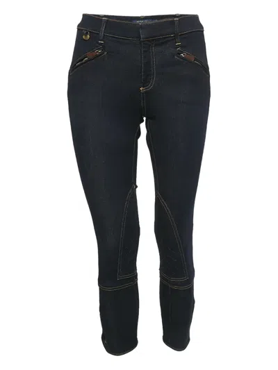 Pre-owned Polo Ralph Lauren Vintage Logo-plaque Jeans In Blue