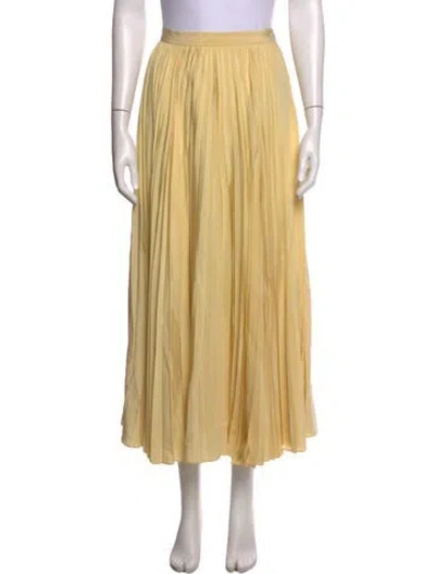 Pre-owned Polo Ralph Lauren Vintage Long Skirt In Yellow