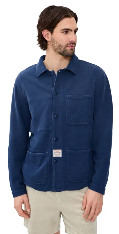 Polo Ralph Lauren Vintage Moleskin Chore Jacket Freshwater In Blue