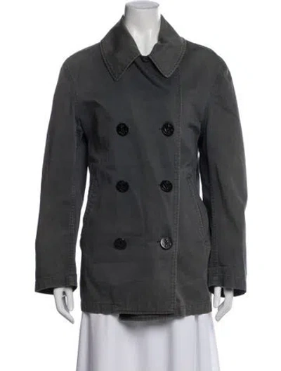 Pre-owned Polo Ralph Lauren Vintage Peacoat In Gray