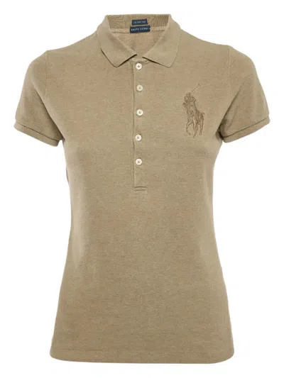 Pre-owned Polo Ralph Lauren Vintage Pique Polo Shirt In Neutral
